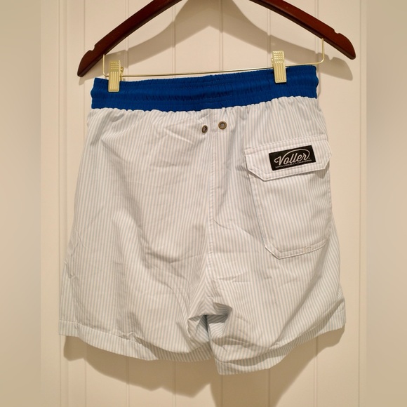 Voller Swimwear Board Shorts - Blue Stripes - S/M - Picture 5 of 6